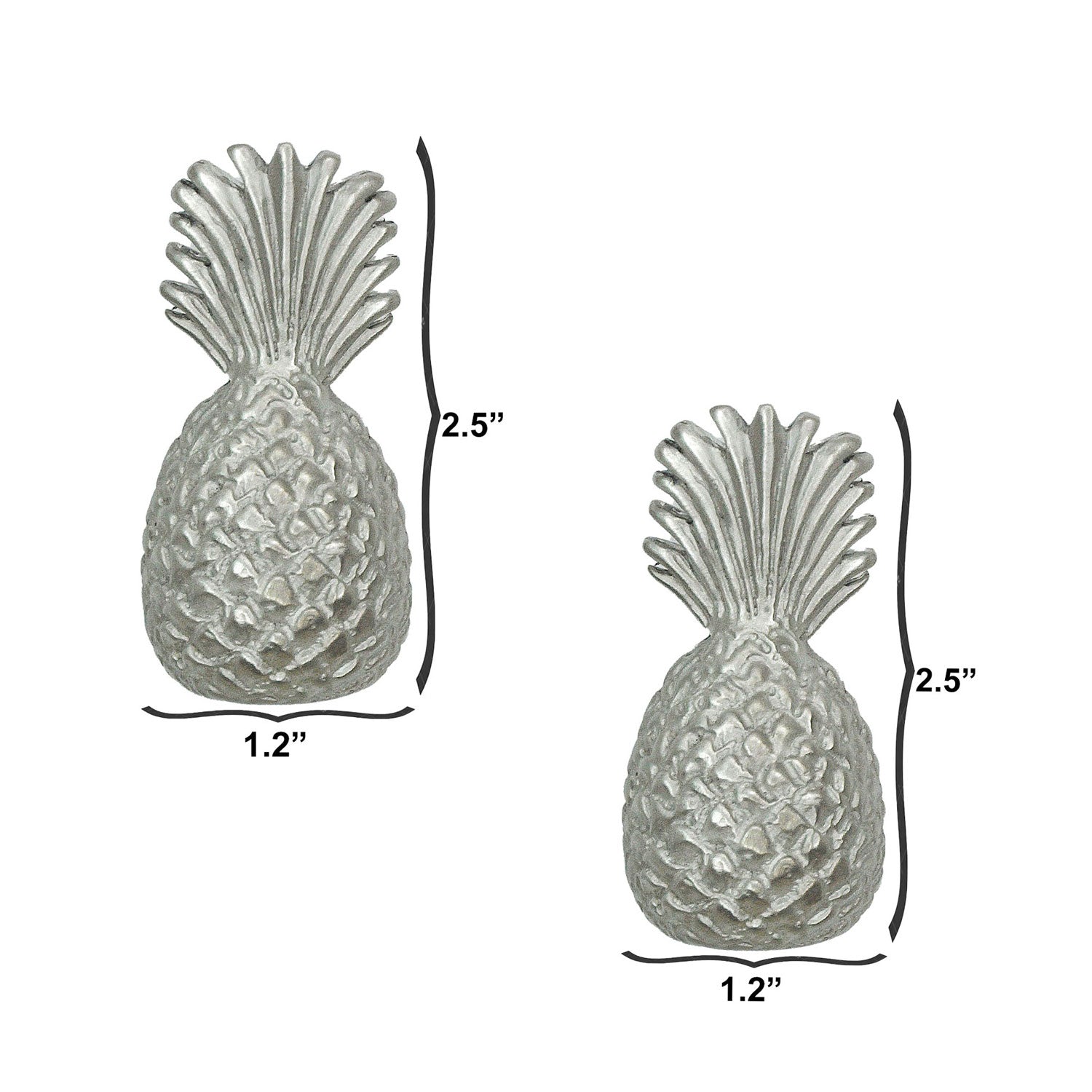 Pineapple Cabinet Knobs, 2-Pack, Small