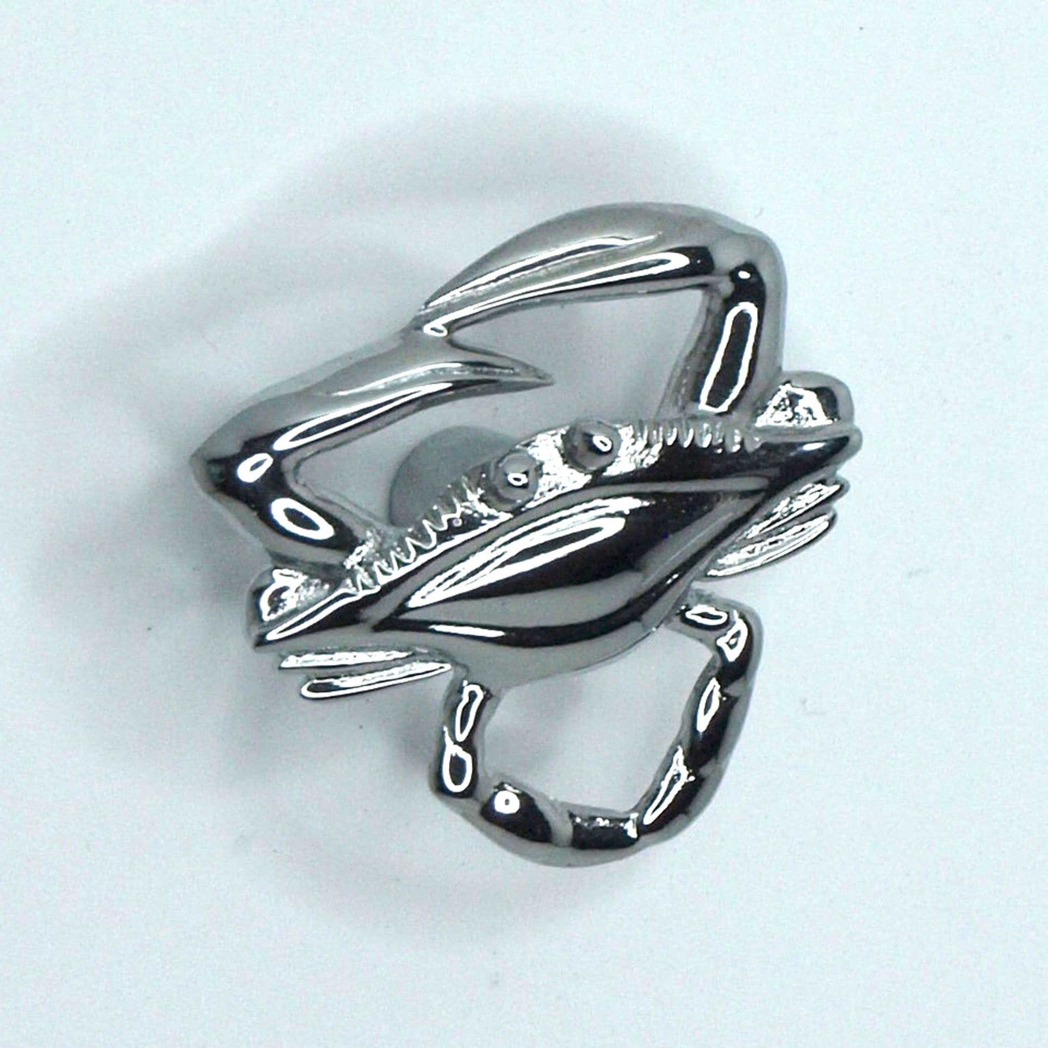 Blue Crab Cabinet Knob - Small - Chrome