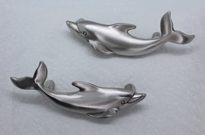 Dolphin Drawer Pulls - Matched Pair