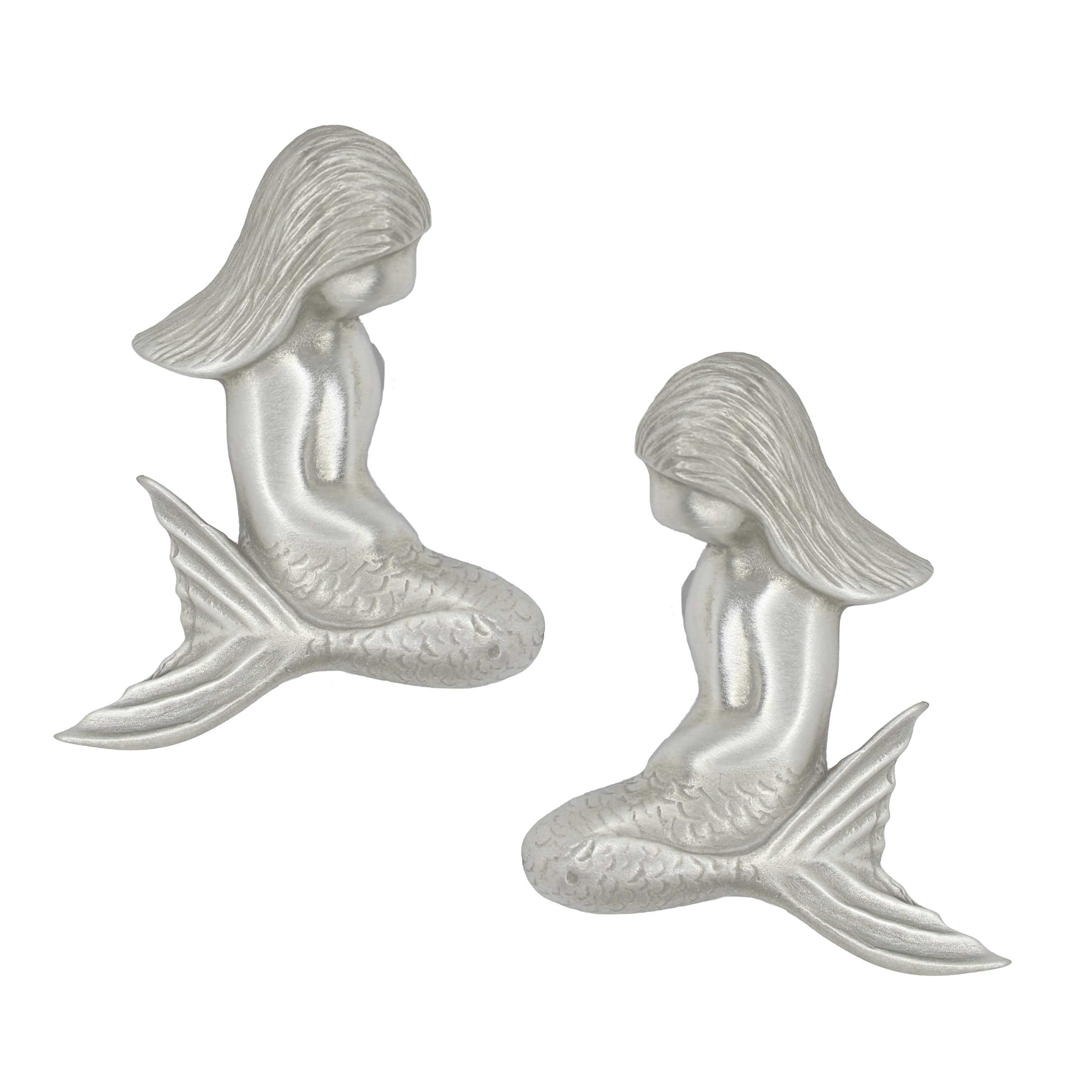 Mermaid Cabinet Knobs, Matched Pair