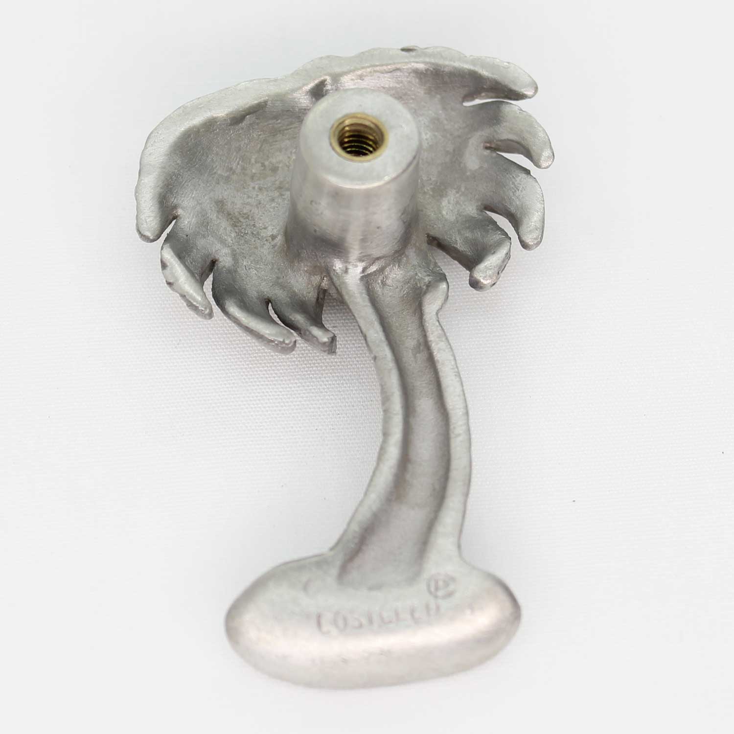 Right leaning palm tree knob - back