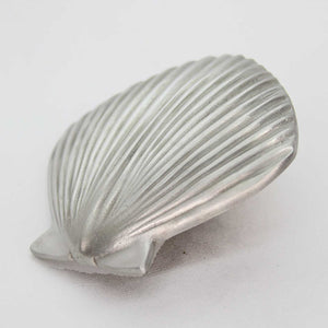 Large Scallop Seashell Knob - angled