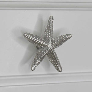 Small Starfish Cabinet Knob on white