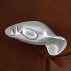Manatee Cabinet Knob, 304L, Small size, Left Facing, - Sea Life Cabinet Knobs