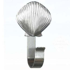 Scallop Shell Towel Hook, 310 - Sea Life Cabinet Knobs