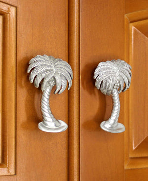 Palm tree cabinet knobs - matched set