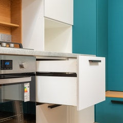 Photo by Max Vakhtbovych: https://www.pexels.com/photo/open-drawer-of-cabinet-against-oven-in-modern-kitchen-6956119/