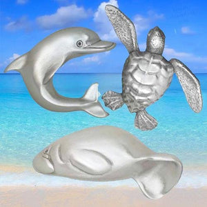 Dolphin, Sea Turtle, and Manatee Cabinet Hardware Collection | Sea Life Cabinet Knobs