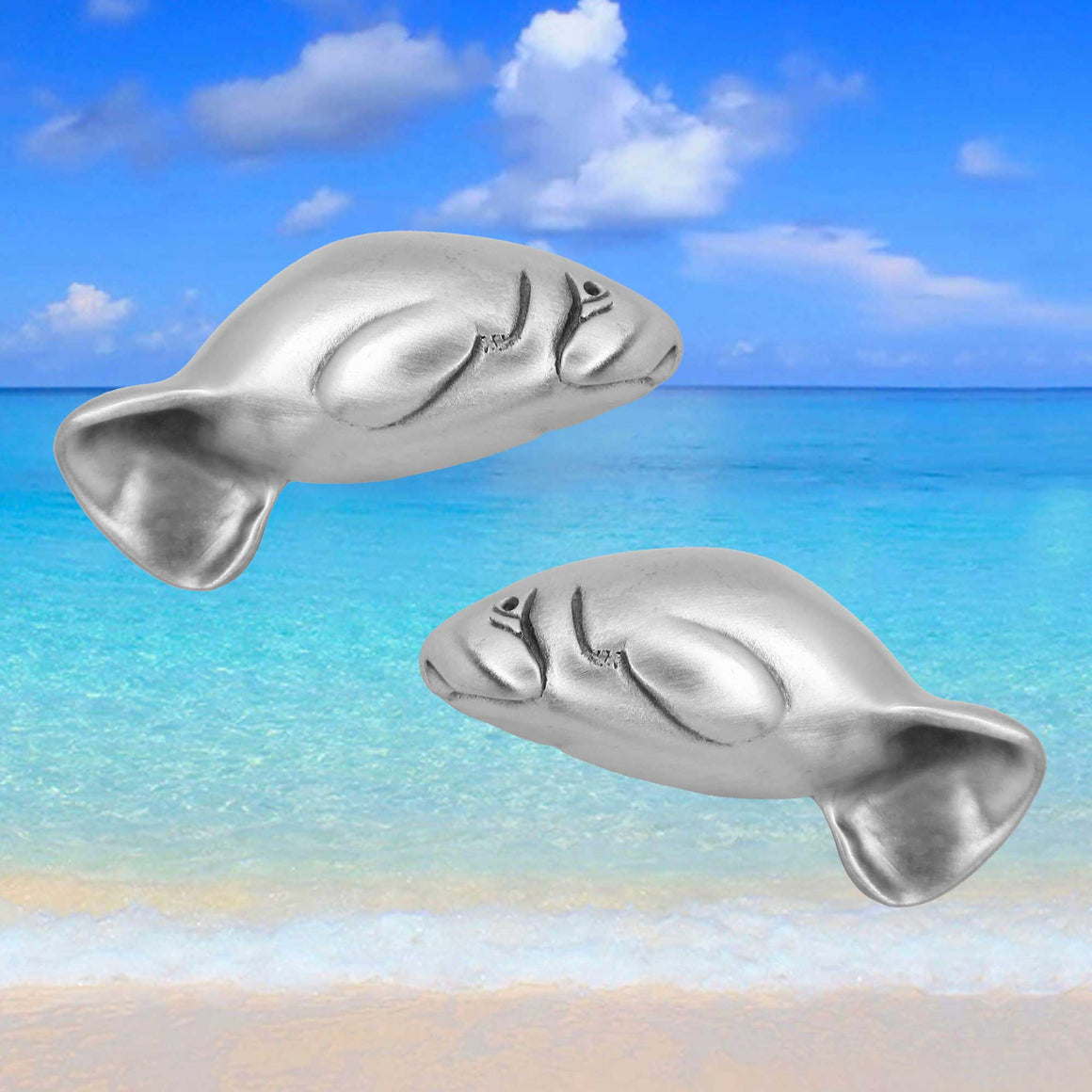 Manatee Cabinet Hardware Collection by Peter Costello | Sea Life Cabinet Knobs