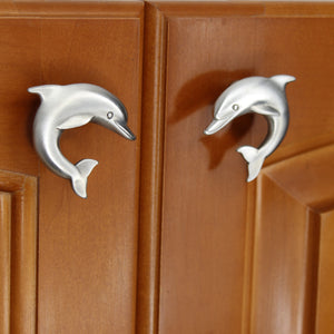 Dolphin Cabinet Knobs - Matched Pair set
