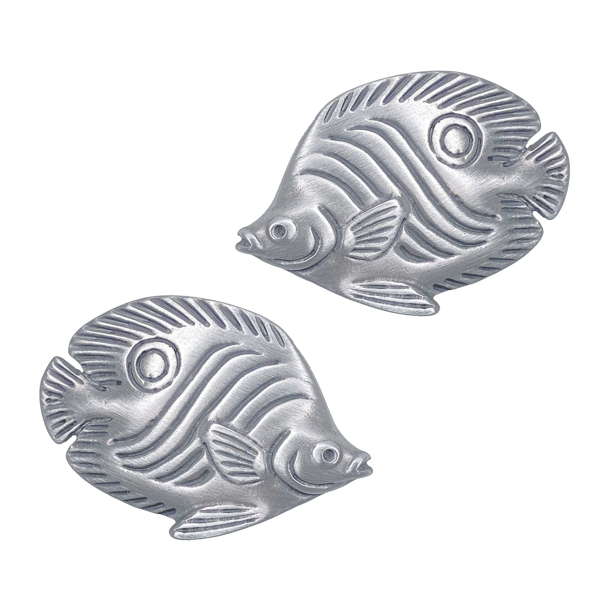 Butterfly Fish Cabinet Knob Matched Pair