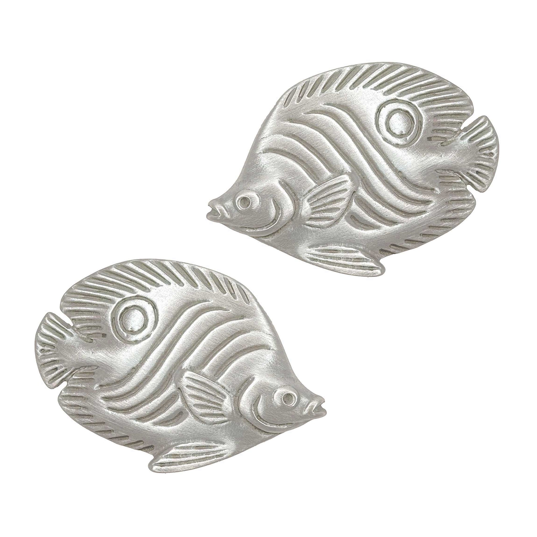 Butterfly Fish Cabinet Knob Matched Pair