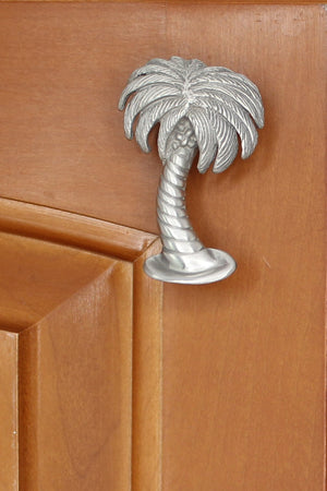 Palm Tree Cabinet Knobs - Matched Pair