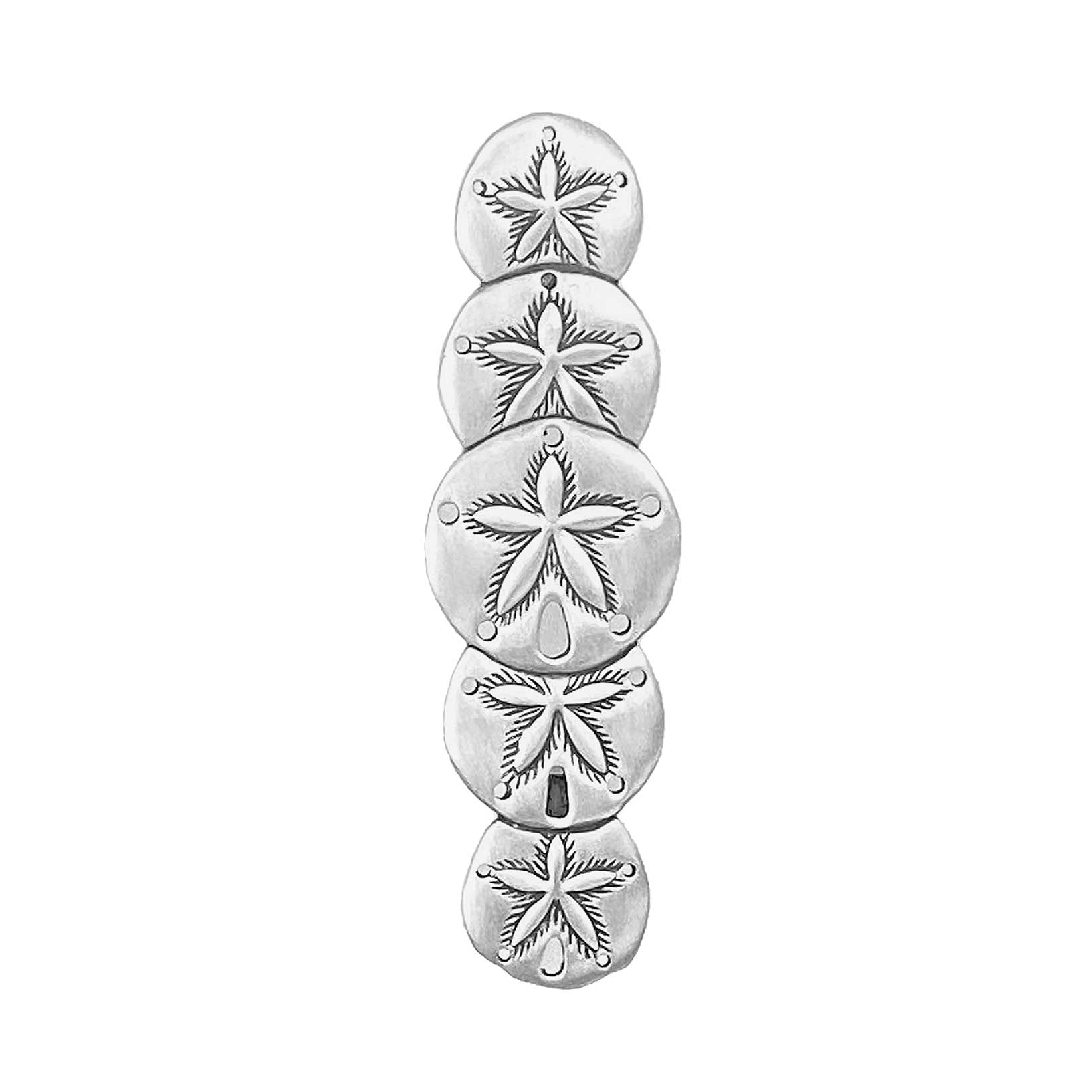 Sand Dollar Cabinet Pull - Vertical