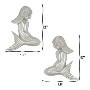 Mermaid Cabinet Knobs, Matched Pair