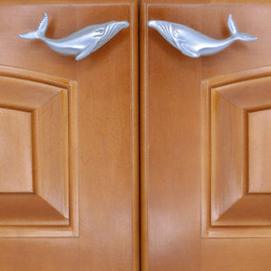 Humpback Whale Cabinet Knobs - Matched Pair