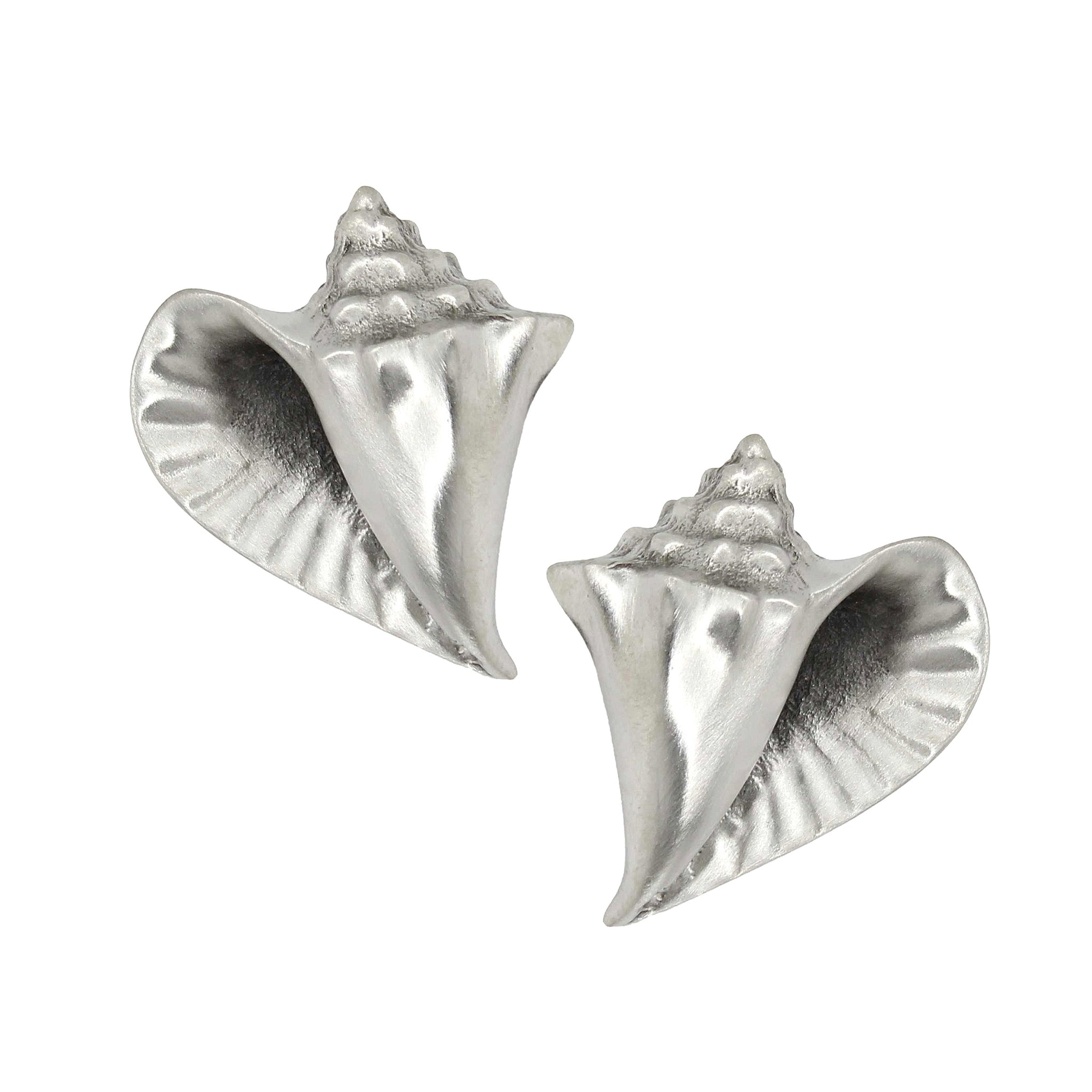 Conch Shell Cabinet Knobs, Matched Pair