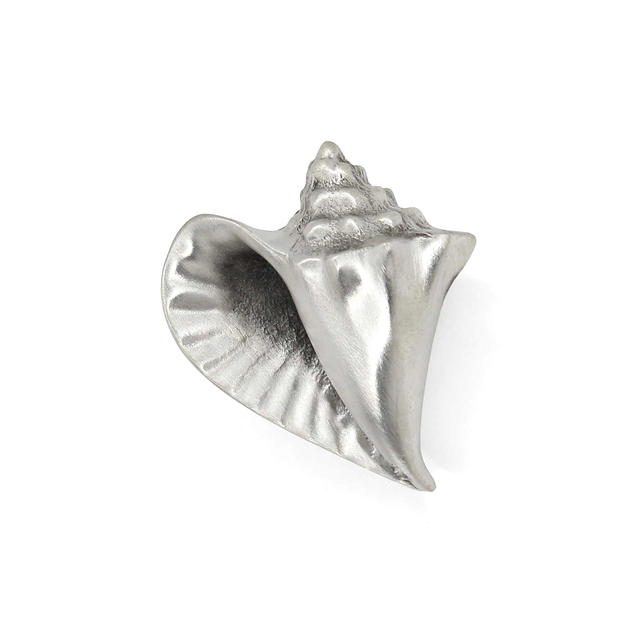 Conch Shell Cabinet Knob, Left Flange
