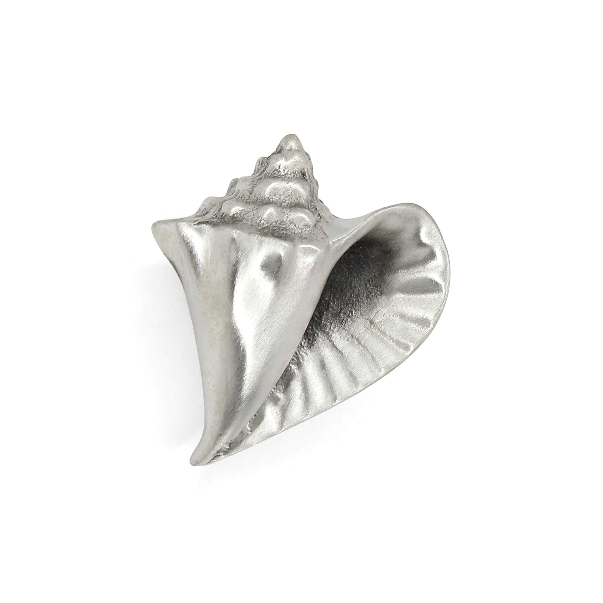 Conch Shell Cabinet Knob, Right Flange
