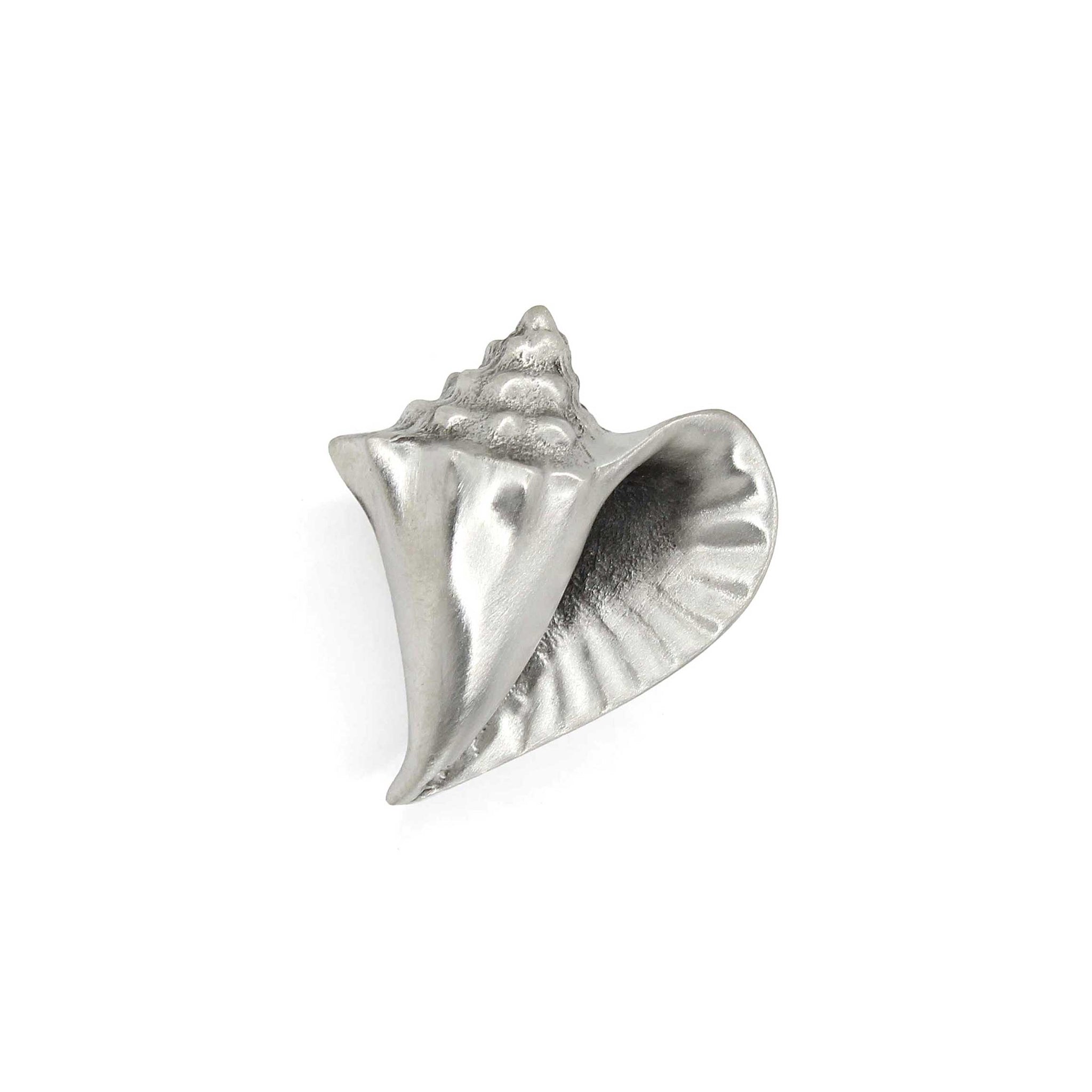 Conch Shell Cabinet Knob, Right Flange
