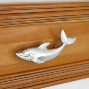 Large Dolphin Drawer Pull on wood