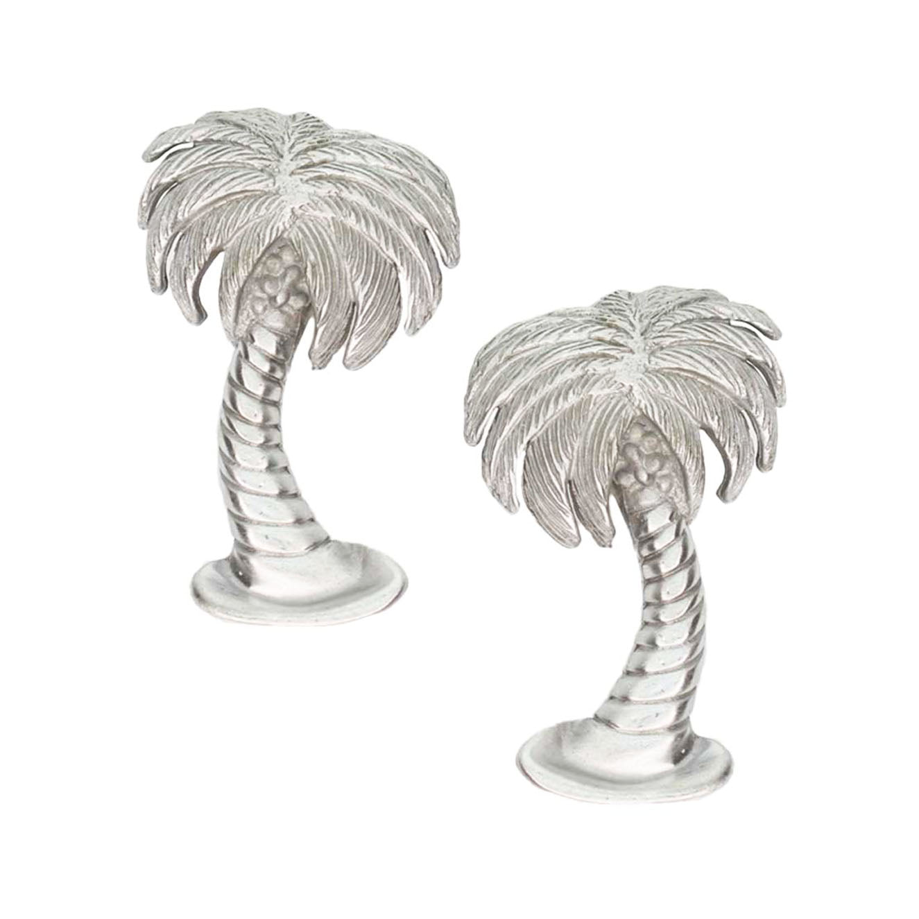 Palm Tree Cabinet Knobs - Matched Pair