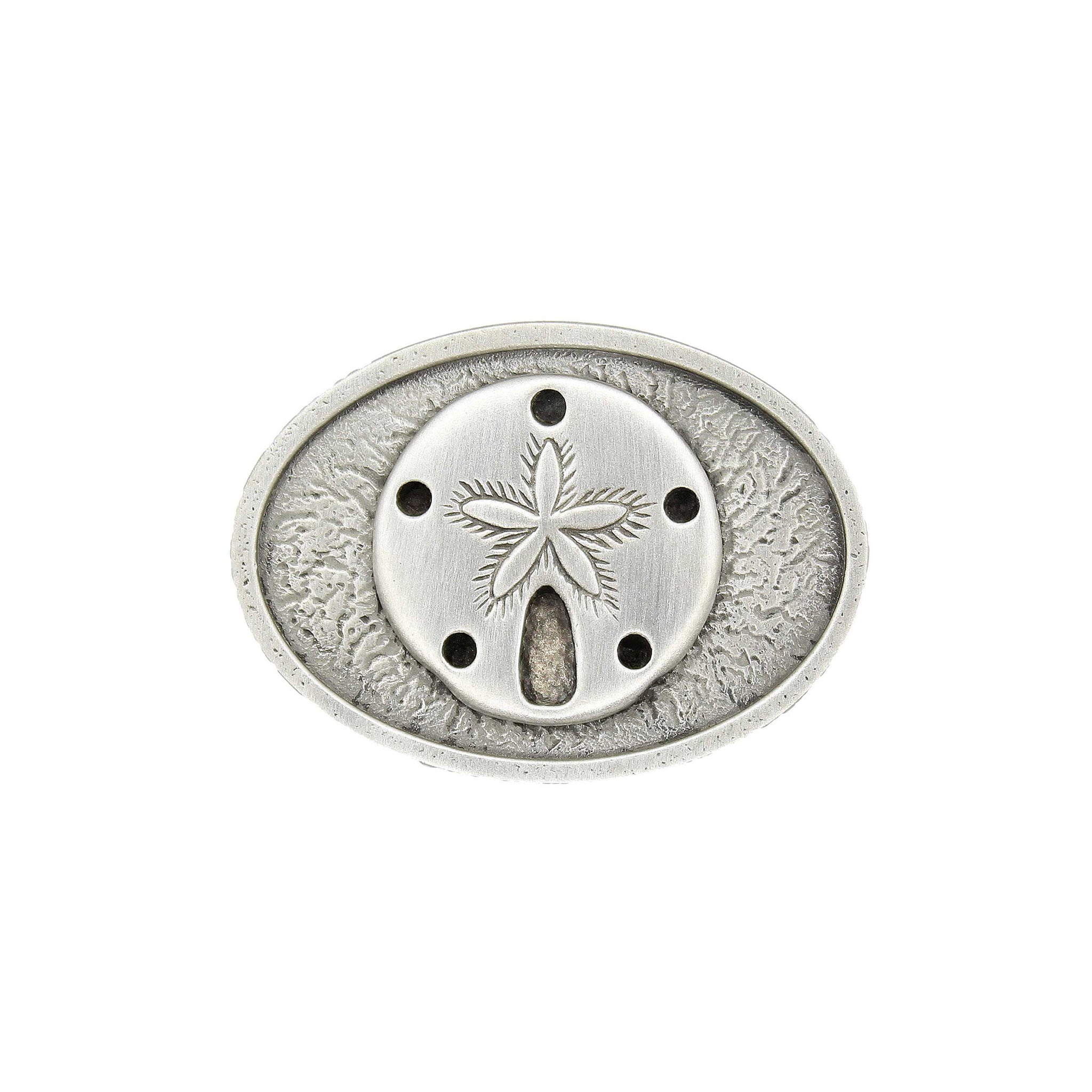 Sand Dollar Drawer Knobs, 129H, Small size, Horizontal Oval