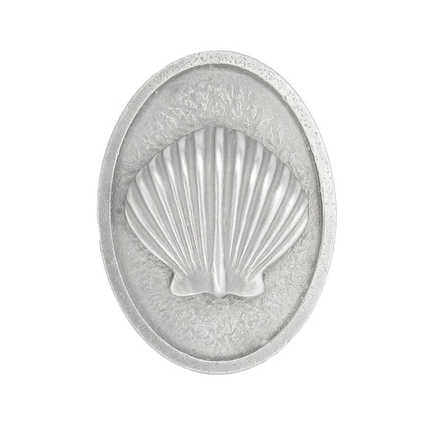 Scallop Shell Cabinet Knob, Small Oval, Seashell Cabinet Pulls ...