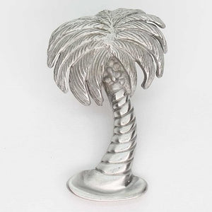 Costello Coastal - Palm Tree Cabinet Knob (Right Leaning) | Artist Pewter Collection Hardware
