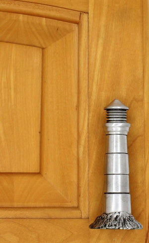 Lighthouse Pull installed on cabinet door