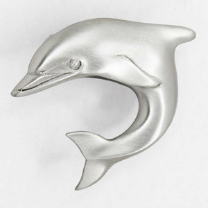 Large Dolphin Cabinet Knob - left facing