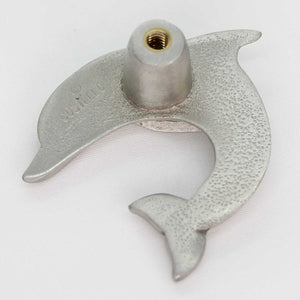 Dolphin knob - back view