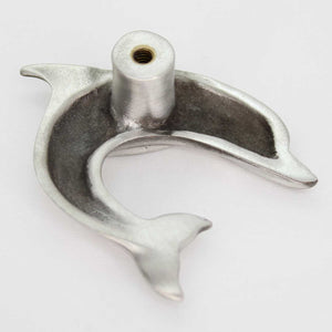 Dolphin cabinet knob - back view