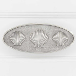 Bezeled Scallop 3 Shell Pull - horizontal