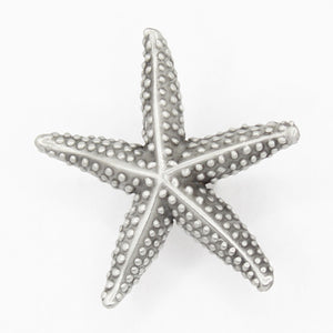 Small Starfish Cabinet Knob, close up