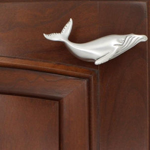 Humpback Whale Cabinet Knob, 303R, Small size, Right facing - Sea Life Cabinet Knobs