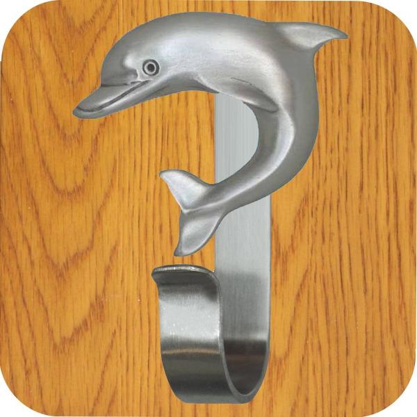 Dolphin Towel Hook, Beach Style Home Accessories