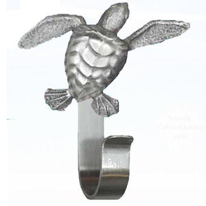 Sea Turtle Towel Hook, 288 - Sea Life Cabinet Knobs