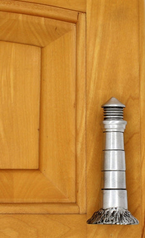 Lighthouse Pull installed on cabinet door