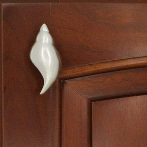 Tulip Conch Shell Knob 159L, Small size, Left Opening - Sea Life Cabinet Knobs